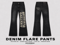 RICHSWAG Gallery “Black Smoke” Flare Jeans